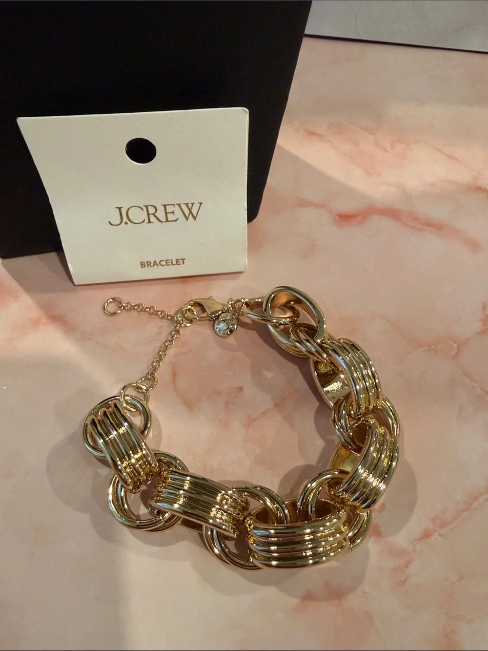 J. Crew | Polished Gold Tapered Link Bracelet